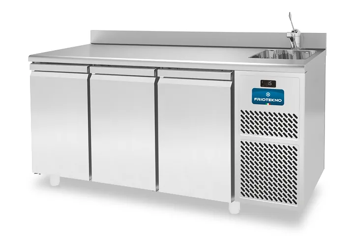 Tavoli refrigerati con lavello